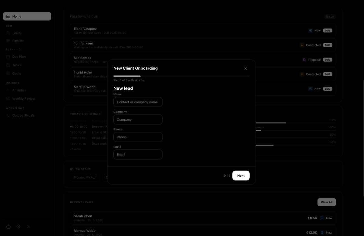 Naps OS — The Founder Operating System